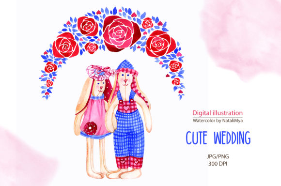 Adorable Watercolor Rabbits for Your Wedding Stationery