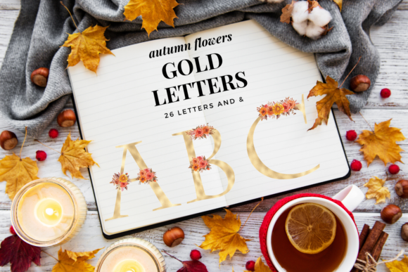 Autumn Gold Wedding Alphabet: Crafting Luxurious Visual Identities