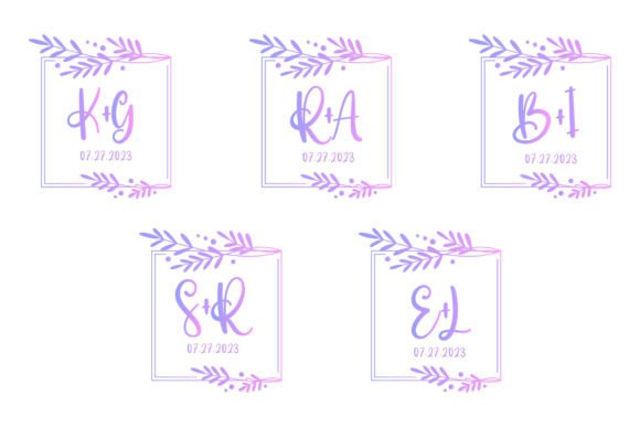 Elegant Monogram Wedding Border Set: A Designer's Guide