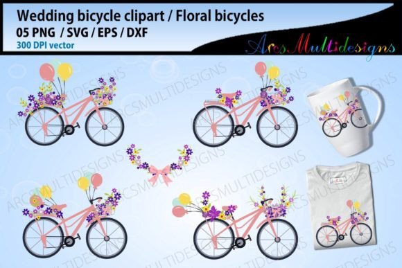 Floral Bicycle Svg / Wedding Cycle: A Timeless Design Asset