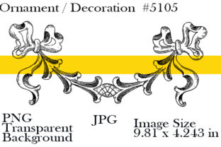 Ornament #5105: Your Go-To Graphic for Wedding & Scrapbook Elegance