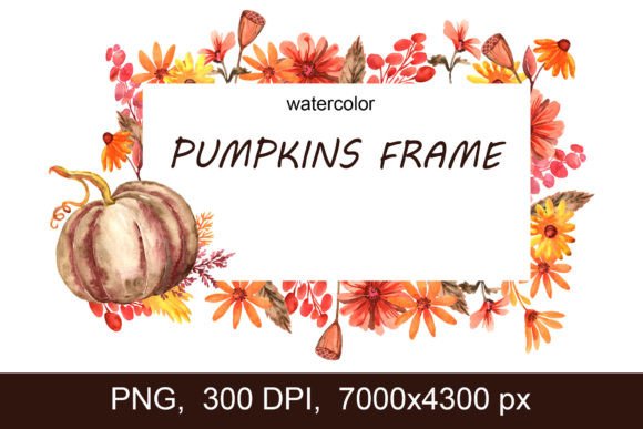 Pumpkins Frame PNG: Your Autumn Wedding Invite Solution