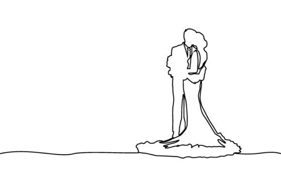 Timeless Romance: Using Abstract Line Art for Wedding Projects