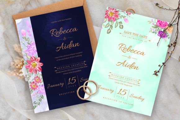 Watercolor Florals for Your Wedding Stationery