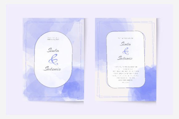 Watercolor Purple Wedding Invitation: A Dreamy Design Asset