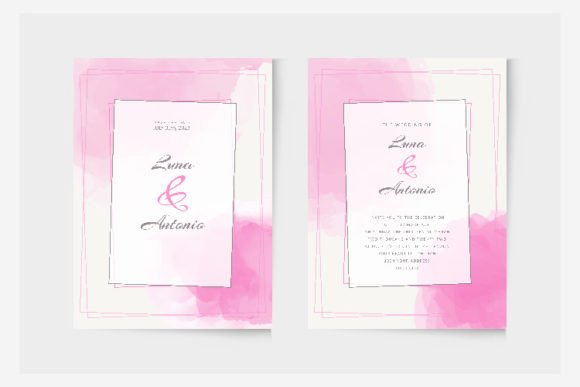 Watercolor Simple Pink Floral Wedding: A Designer's Delight