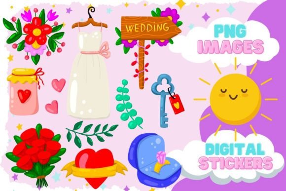 Wedding Clipart & Icons: Digital Assets for Every Design