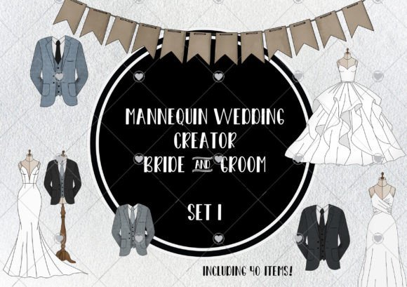 Wedding Mannequins - Set 1: A Curated Collection for Elegant Design