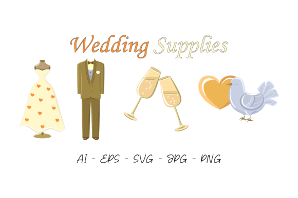 Wedding Supplies: Digital Design Files for Your Projects