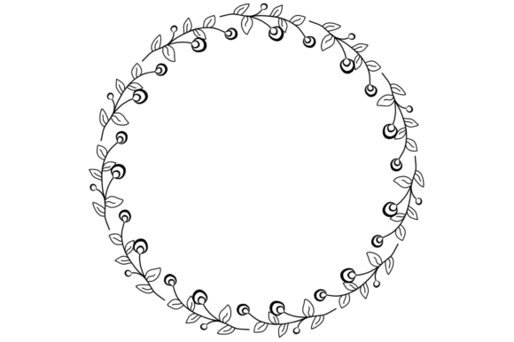 Wedding Wreath 18: A Ready-to-Use SVG for Elegant Design