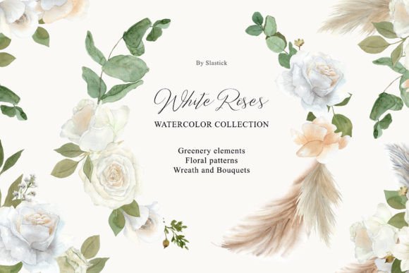 White Roses Wedding Invitation Cards: Elegant Design Elements